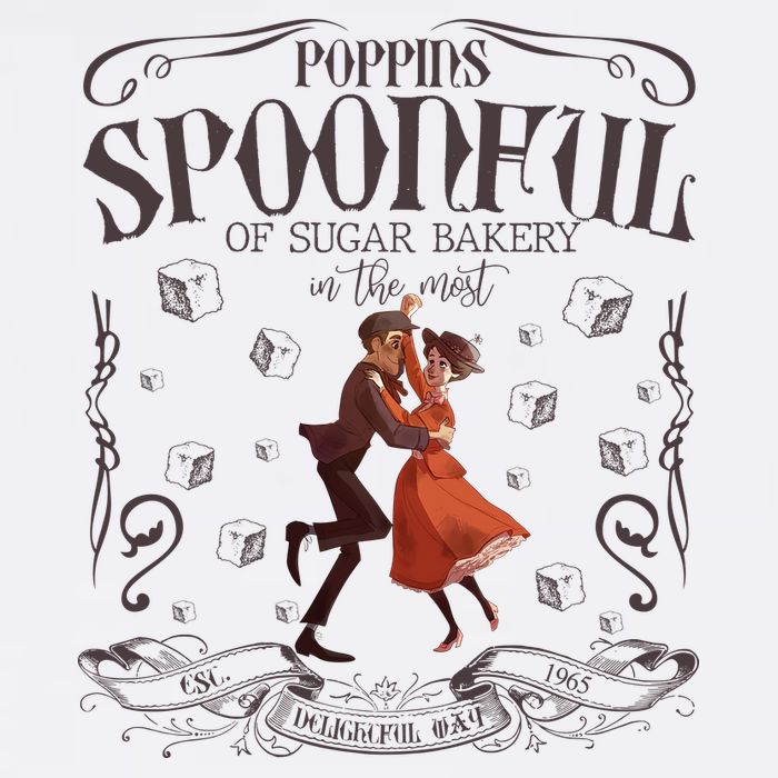 Vintage Poppins Spoonful Of Sugar Bakery In The Most Delightful Way Baby Bodysuit