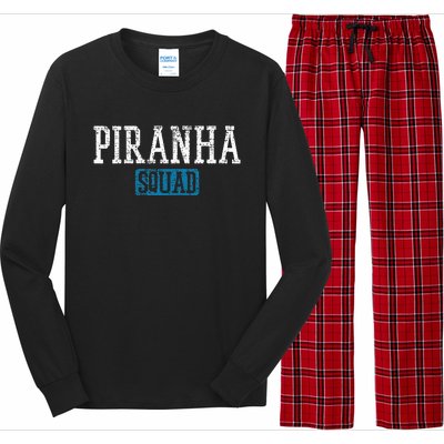 Vintage Piranha Squad Long Sleeve Pajama Set