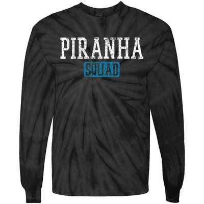 Vintage Piranha Squad Tie-Dye Long Sleeve Shirt