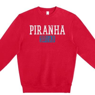 Vintage Piranha Squad Premium Crewneck Sweatshirt