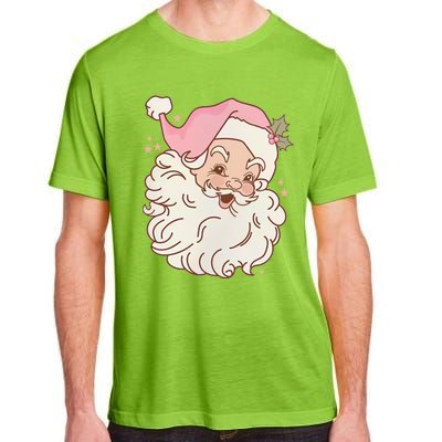 Vintage Pink Santa Claus Pink Christmas Design Meaningful Gift Adult ChromaSoft Performance T-Shirt