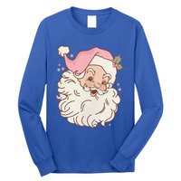 Vintage Pink Santa Claus Pink Christmas Design Meaningful Gift Long Sleeve Shirt