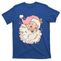 Vintage Pink Santa Claus Pink Christmas Design Meaningful Gift T-Shirt