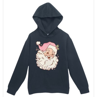 Vintage Pink Santa Claus Pink Christmas Design Meaningful Gift Urban Pullover Hoodie