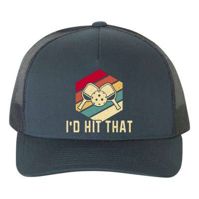 Vintage Pickleball Sport I'd Hit That Yupoong Adult 5-Panel Trucker Hat