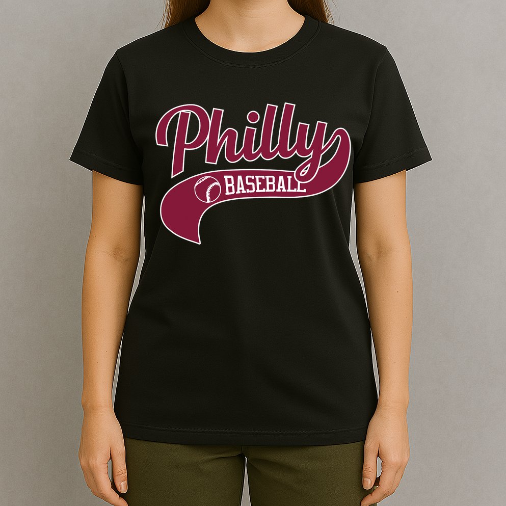 Vintage Philly Swoosh Retro Philadelphia Baseball T-Shirt