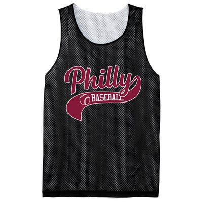 Vintage Philly Swoosh Retro Philadelphia Baseball Mesh Reversible Basketball Jersey Tank