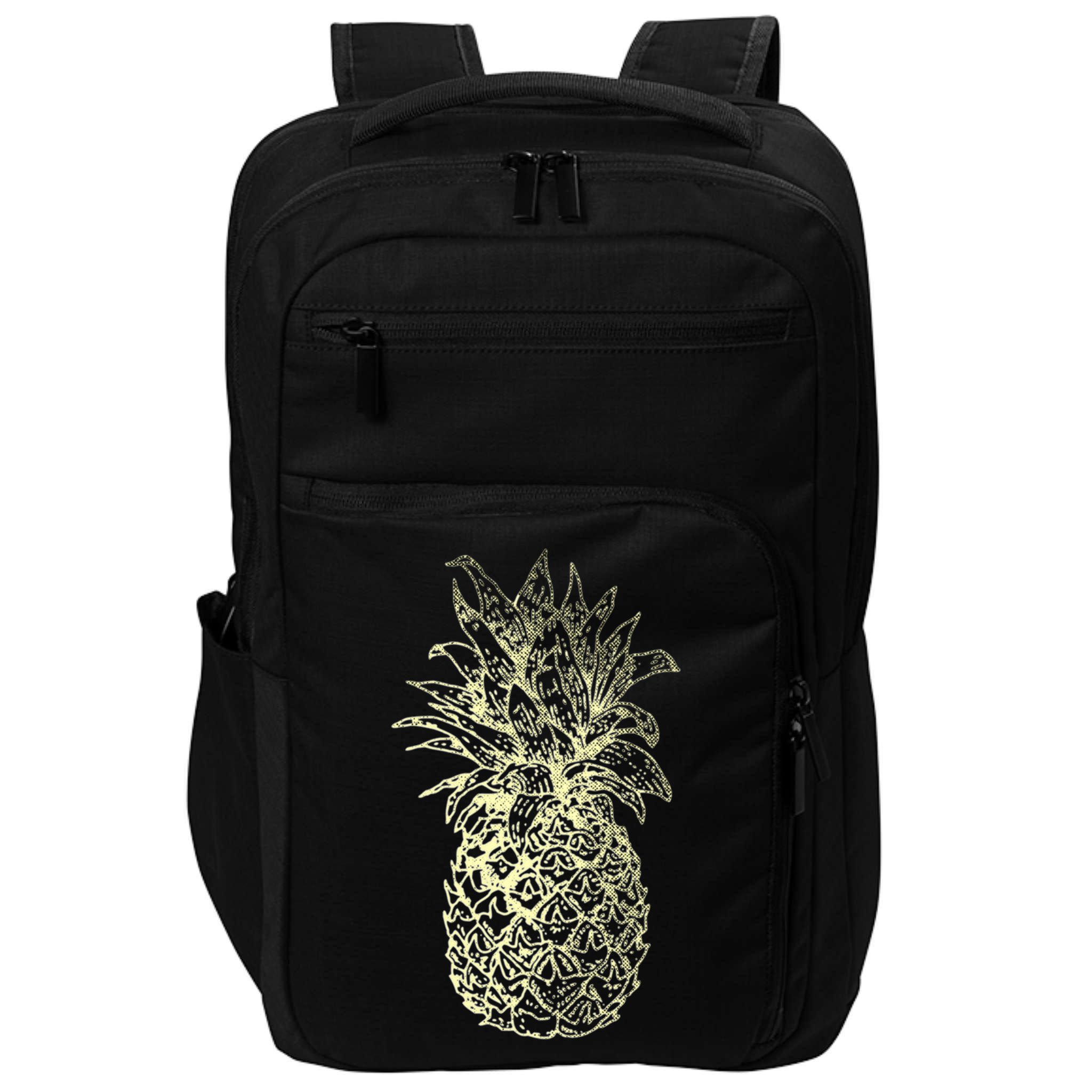 Vintage Pineapple Summer Vacation Graphic Impact Tech Backpack