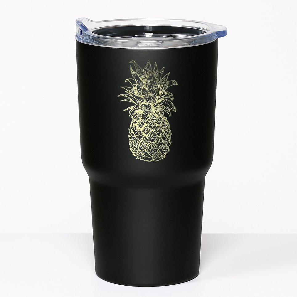 Vintage Pineapple Summer Vacation Graphic Tumbler