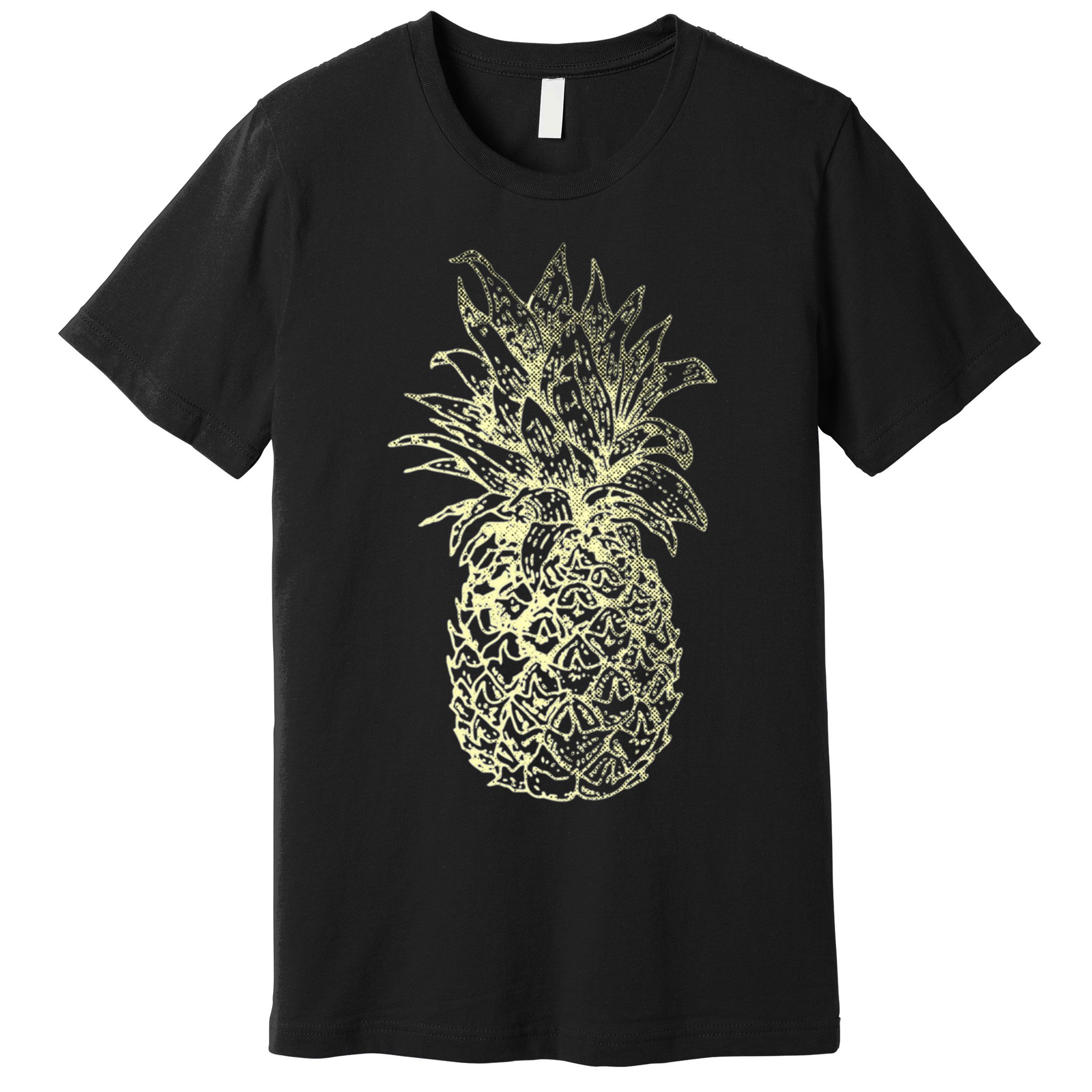 Vintage Pineapple Summer Vacation Graphic Premium T-Shirt