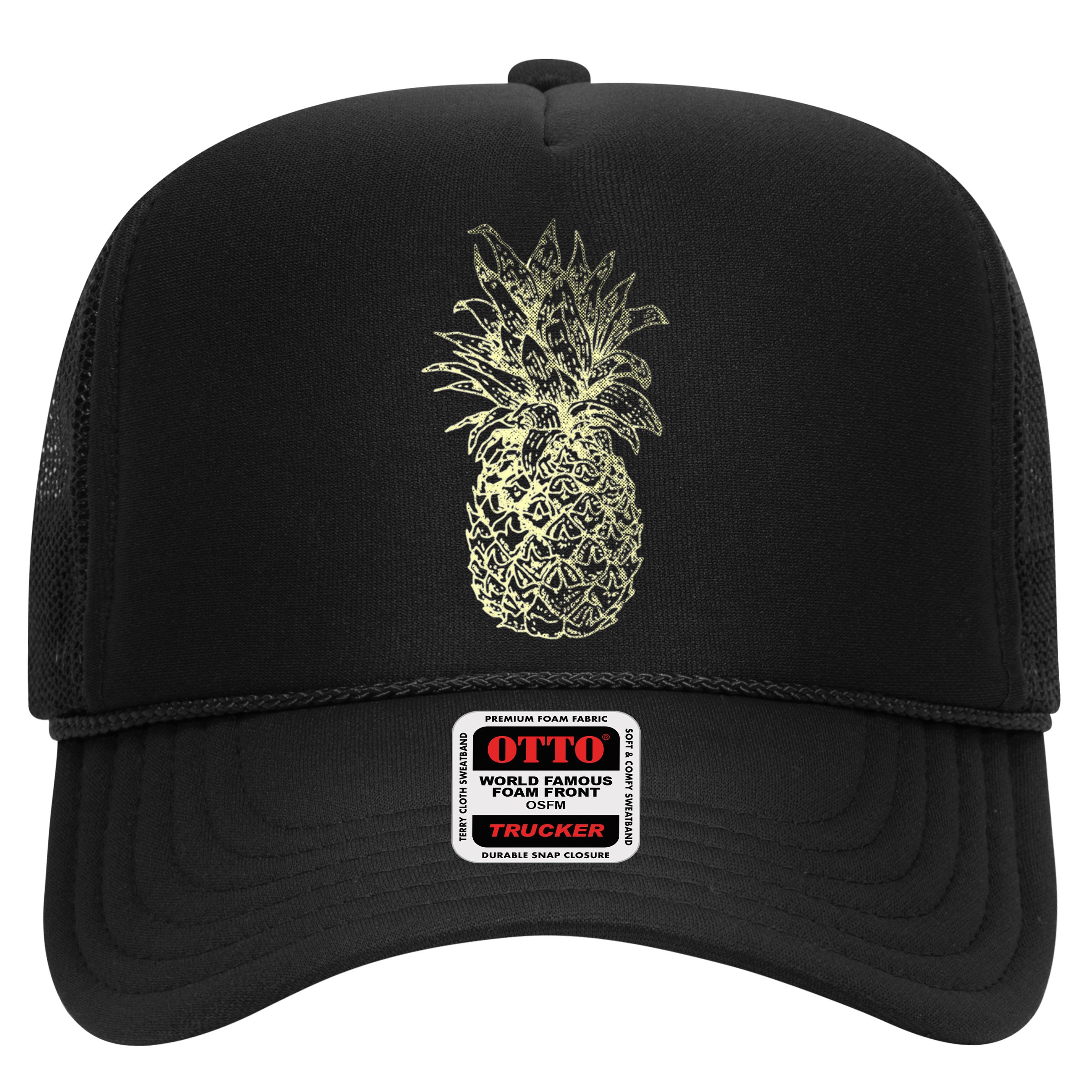 Vintage Pineapple Summer Vacation Graphic Hat