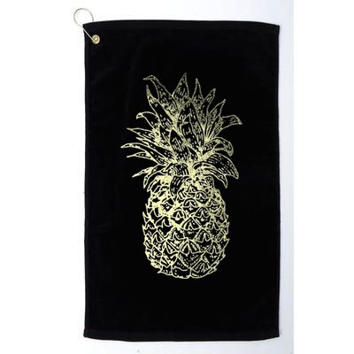 Vintage Pineapple Summer Vacation Graphic Golf Towel