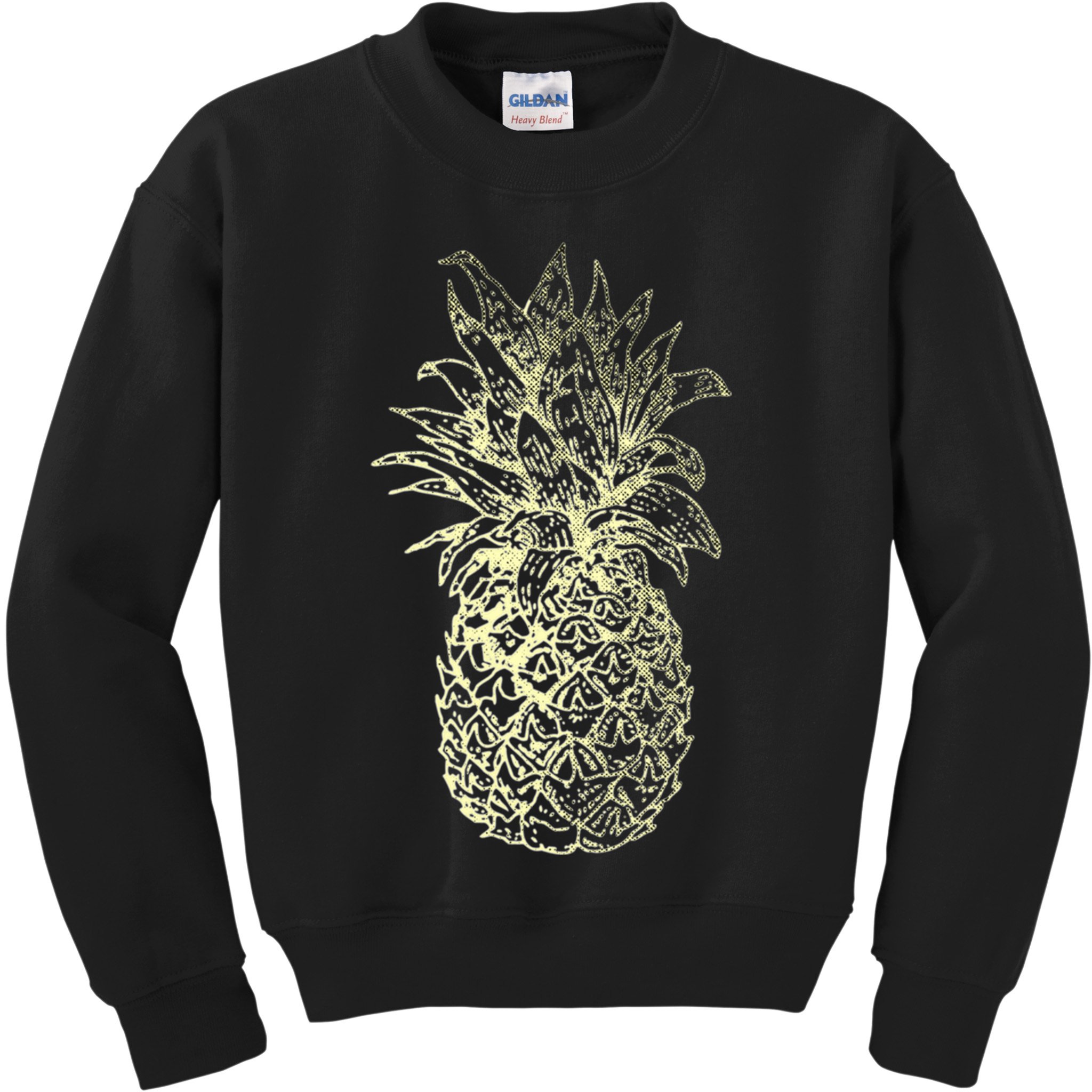 Vintage Pineapple Summer Vacation Graphic Kids Sweatshirt