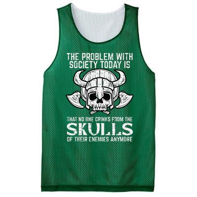 Viking Problem Society Today Skull Norse Mythology Mesh Reversible Basketball Jersey Tank