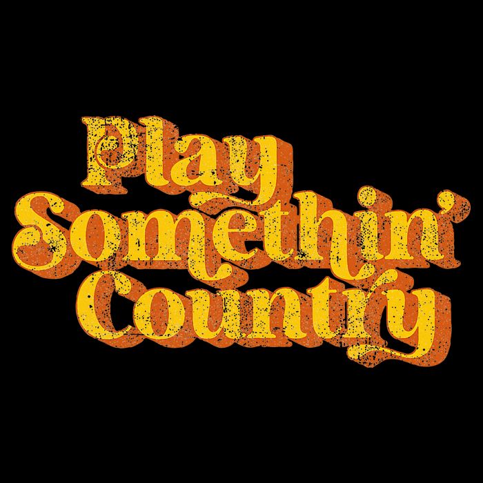 Vintage Play Something Country Music Saying Funny Retro 70S Doggie Tank