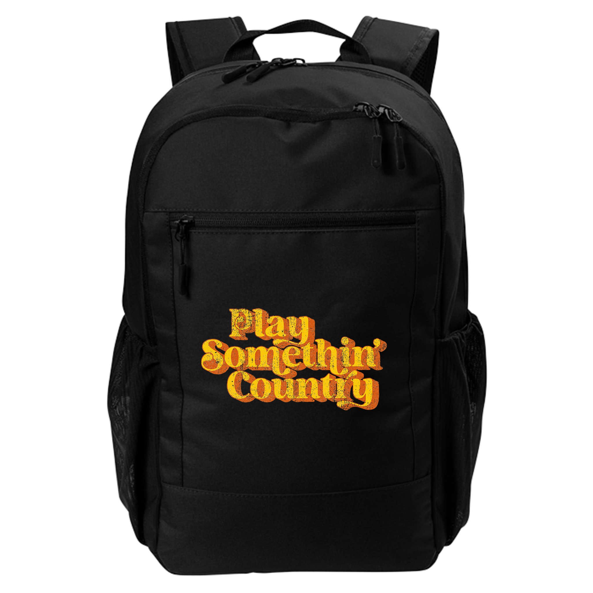Vintage Play Something Country Music Saying Funny Retro 70S Backpack