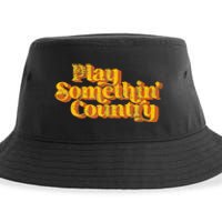 Vintage Play Something Country Music Saying Funny Retro 70S Sustainable Bucket Hat