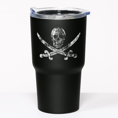 Vintage Pirate Skull Tumbler
