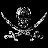 Vintage Pirate Skull Baby Bodysuit