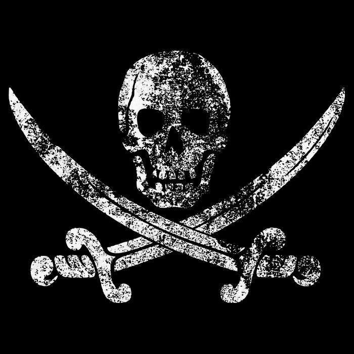 Vintage Pirate Skull Baby Bodysuit