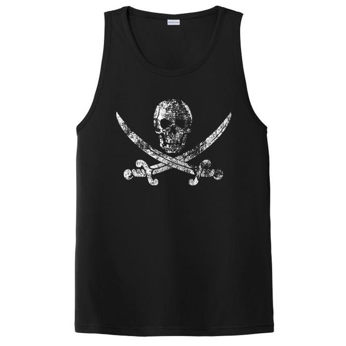 Vintage Pirate Skull PosiCharge Competitor Tank