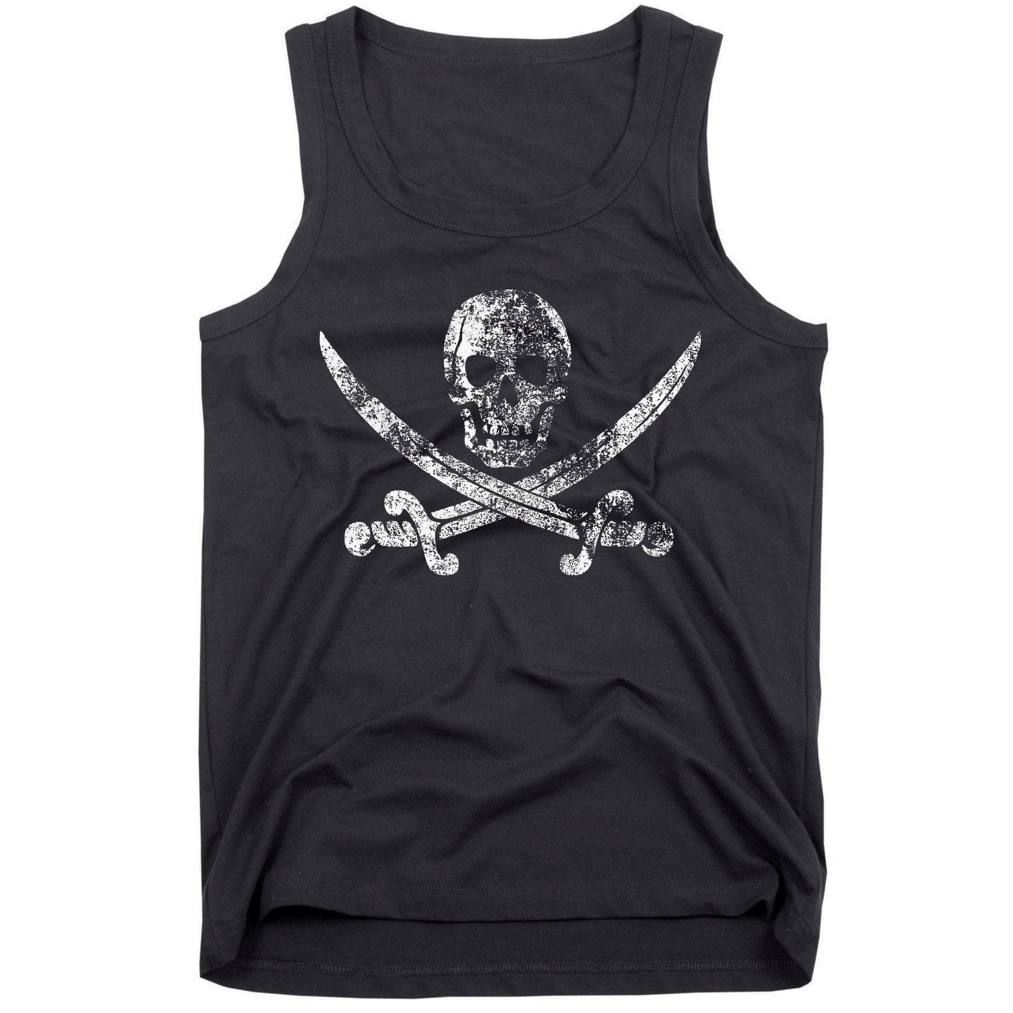 Vintage Pirate Skull Tank Top