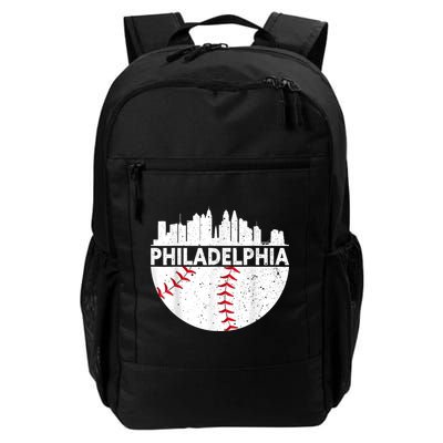 Vintage Philadelphia Skyline Baseball Retro Philly Cityscap Backpack