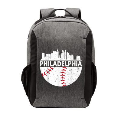 Vintage Philadelphia Skyline Baseball Retro Philly Cityscap Vector Backpack