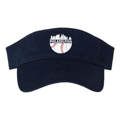 Vintage Philadelphia Skyline Baseball Retro Philly Cityscap Visor