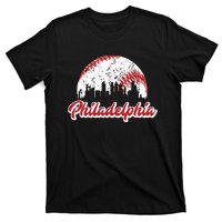 Vintage Philadelphia Skyline Philly Cityscape T-Shirt