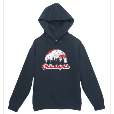 Vintage Philadelphia Skyline Philly Cityscape Urban Pullover Hoodie