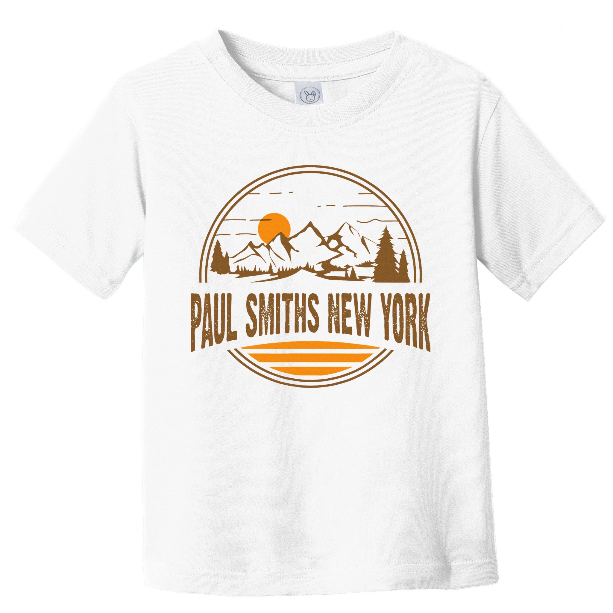 Vintage Paul Smiths New York Mountain Hiking Souvenir Print Toddler T-Shirt