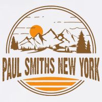 Vintage Paul Smiths New York Mountain Hiking Souvenir Print Toddler T-Shirt