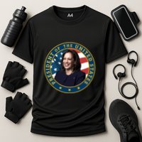 Vice Presidential Seal With Portrait Illustration Cooling Performance Crew T-Shirt