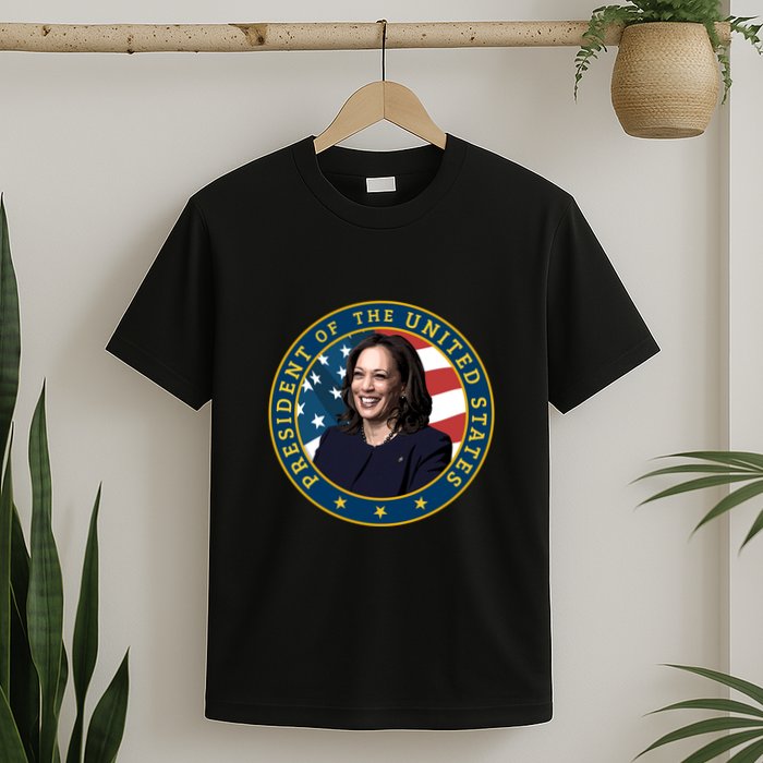 Vice Presidential Seal With Portrait Illustration T-Shirt