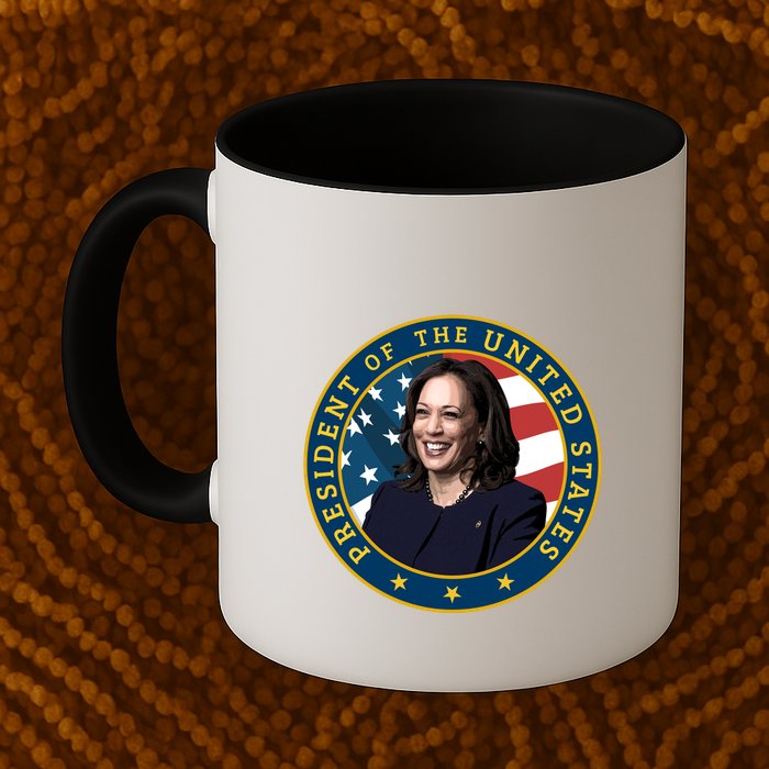 Vice Presidential Seal With Portrait Illustration Mug