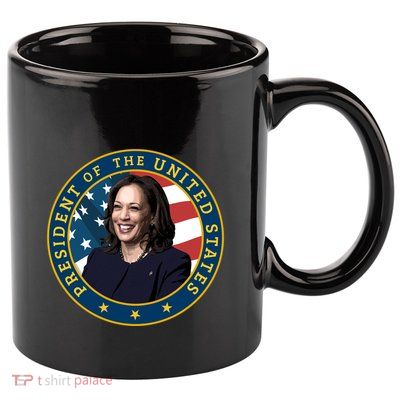 Vice Presidential Seal With Portrait Illustration 11oz C Handle Ceramic Mug