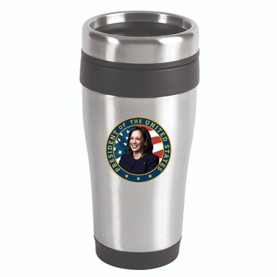Vice Presidential Seal With Portrait Illustration 16oz Travel Tumbler