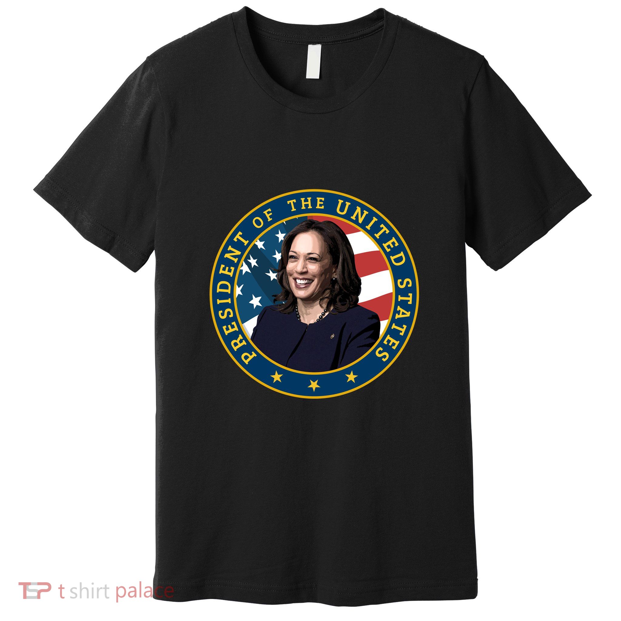 Vice Presidential Seal With Portrait Illustration Premium T-Shirt