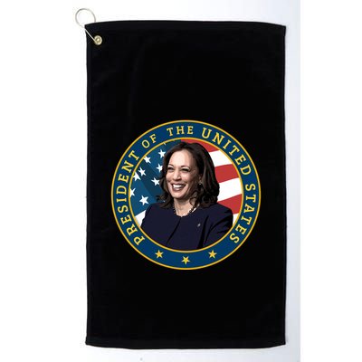 Vice Presidential Seal With Portrait Illustration Golf Towel