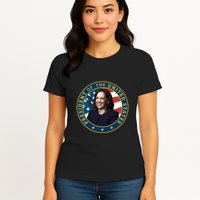 Vice Presidential Seal With Portrait Illustration Womens T-Shirt