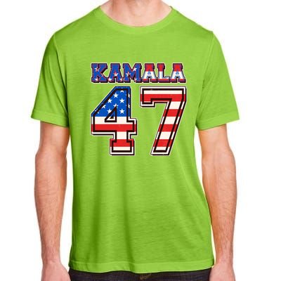 Vintage Patriotic Sporty Kamala Harris 47 Adult ChromaSoft Performance T-Shirt