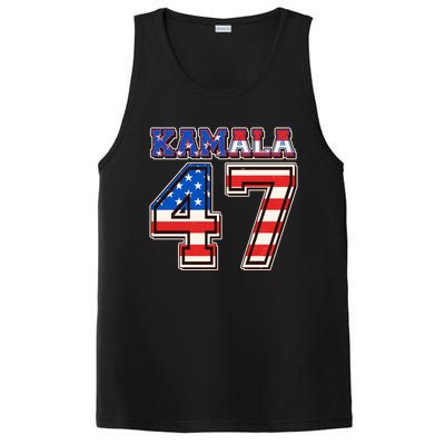 Vintage Patriotic Sporty Kamala Harris 47 PosiCharge Competitor Tank