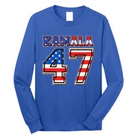 Vintage Patriotic Sporty Kamala Harris 47 Long Sleeve Shirt