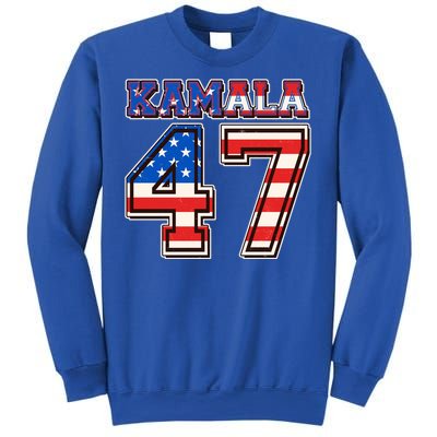 Vintage Patriotic Sporty Kamala Harris 47 Sweatshirt