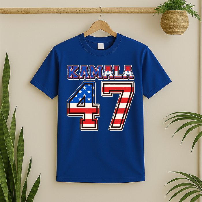 Vintage Patriotic Sporty Kamala Harris 47 T-Shirt