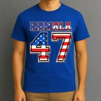 Vintage Patriotic Sporty Kamala Harris 47 T-Shirt