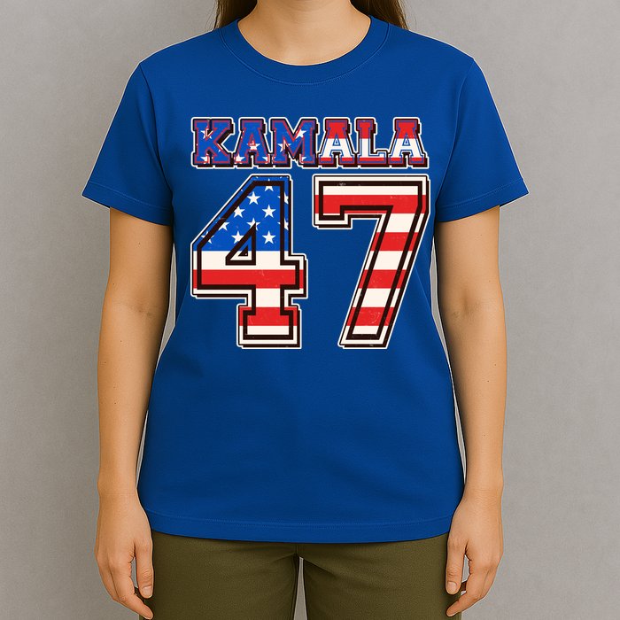 Vintage Patriotic Sporty Kamala Harris 47 T-Shirt