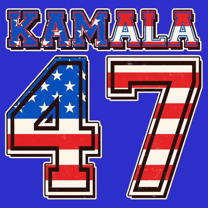 Vintage Patriotic Sporty Kamala Harris 47 T-Shirt