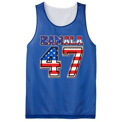 Vintage Patriotic Sporty Kamala Harris 47 Mesh Reversible Basketball Jersey Tank